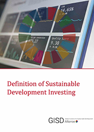 SDGs logo imposed over image of stock price trackers