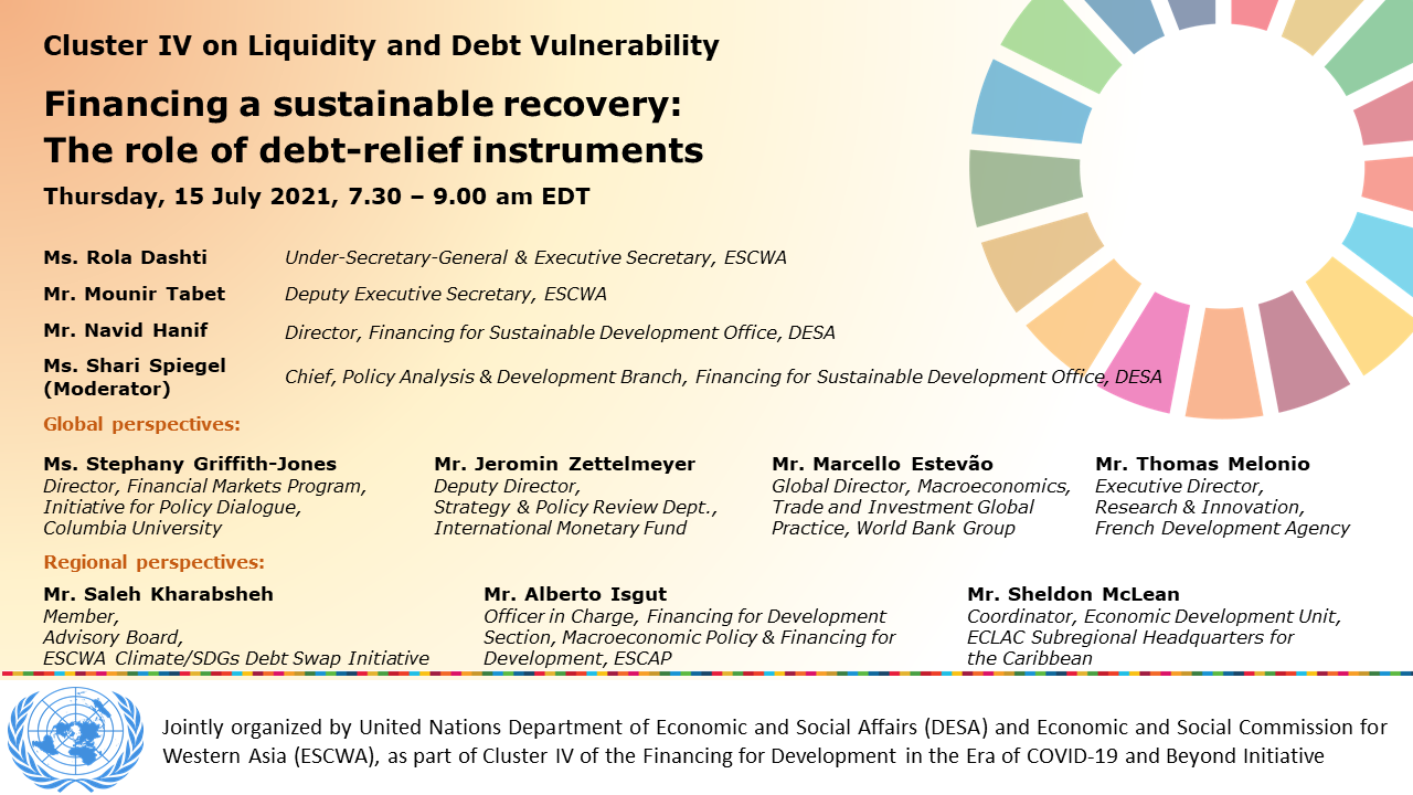 2021 HLPF Side Event: Financing a sustainable recovery: The role of debt-relief instruments