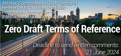 Zero Draft ToR for Tax Convention Banner