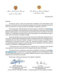 Signed Invitation Letter for the second session of the Preparatory Committee from Rui Vinhas, Permanent Representative of Portugal and Zephyrin Maniratanga, Permanent Representative of Burundi