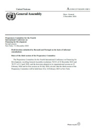 Draft decision on ‘Dates of the third session of the Preparatory Committee’ adopted by the Preparatory Committee for the 4th International Conference on Financing for Development on 3 December 2024