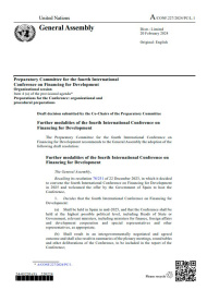 Draft decision on ‘Dates of the intersessional multi-stakeholder hearing and the second session of the Preparatory Committee’ adopted by the Preparatory Committee for the 4th International Conference on Financing for Development on 22 July 2024