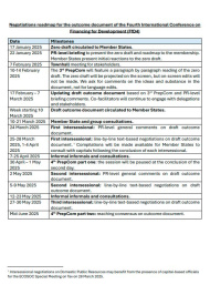 FfD4 Negotiations Roadmap