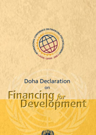 Doha Declaration, adopted during the 2nd International Conference on Financing for Development, held in Doha, Qatar, from 29 November to 2 December 2008