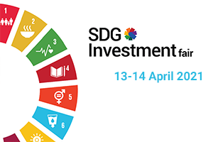 SDG Investment Fair logo, 13-14 April 2021
