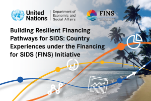 Event banner, Building Resilient Financing Pathways for SIDS: Country Experiences under the Financing for SIDS (FINS) Initiative